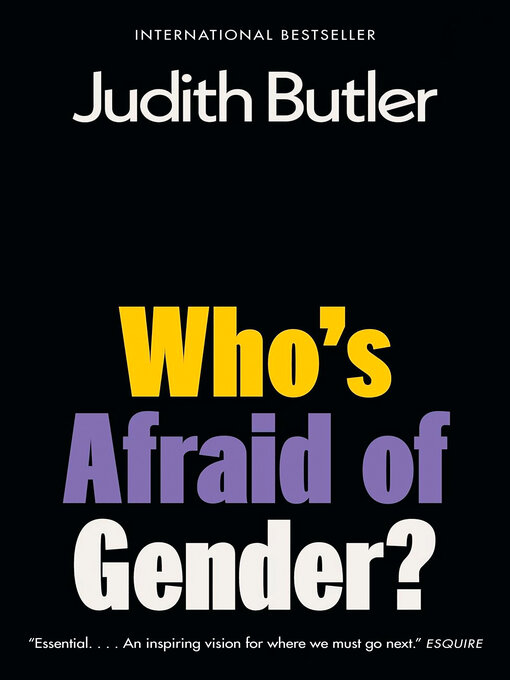 Title details for Who's Afraid of Gender? by Judith Butler - Wait list